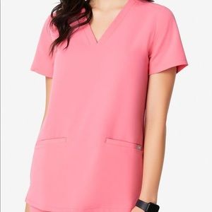 Figs Neon Pink Scrub Set